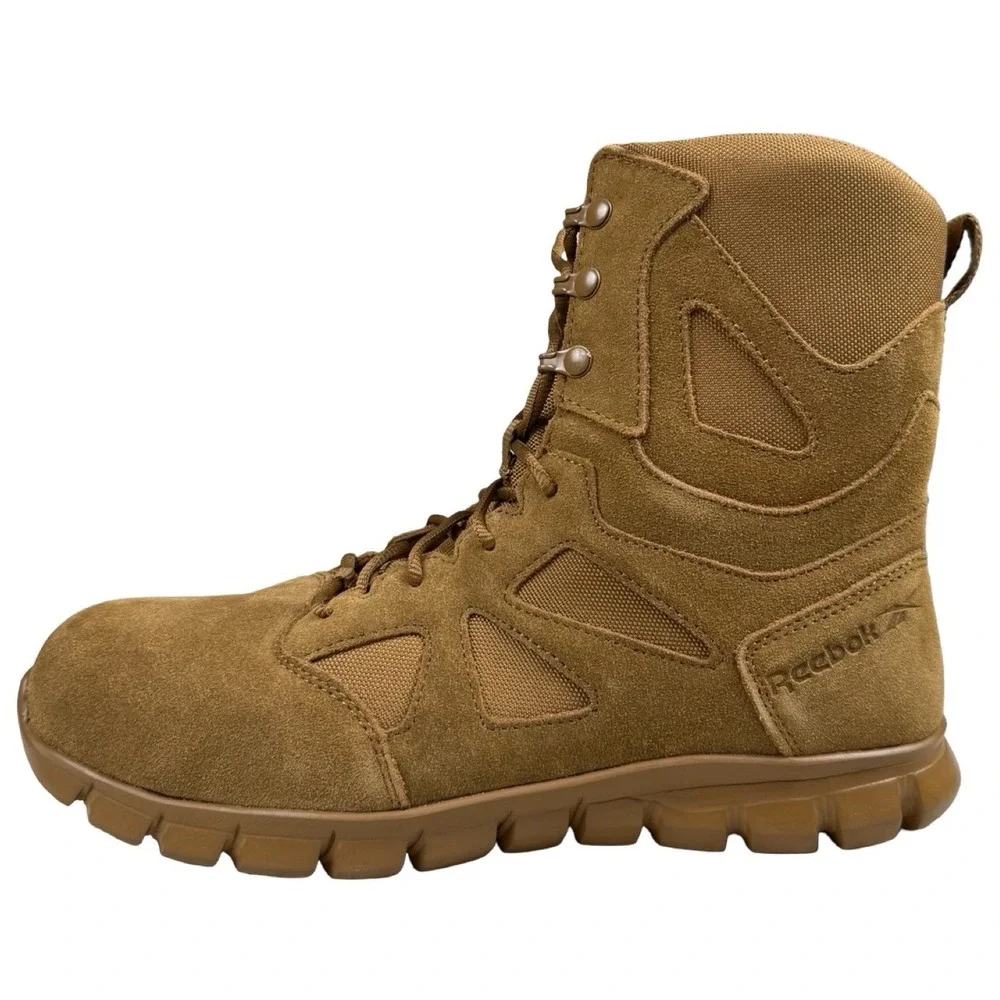 Reebok Work RB8809 Sublite Tactical Boots Coyote Brown Side Zip‎ 11W EH SR NIB